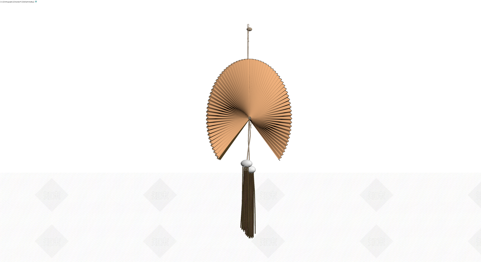 日式折扇风铃3D模型下载【ID:1230537747】