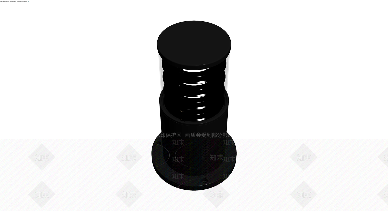 黑色户外庭院灯3D模型下载【ID:1229609844】