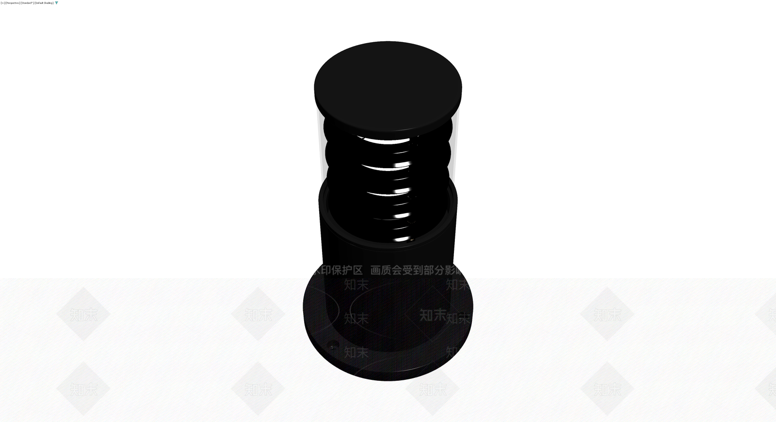 黑色户外庭院灯3D模型下载【ID:1229609844】
