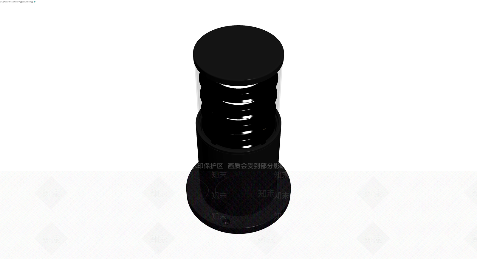 黑色户外庭院灯3D模型下载【ID:1229609844】