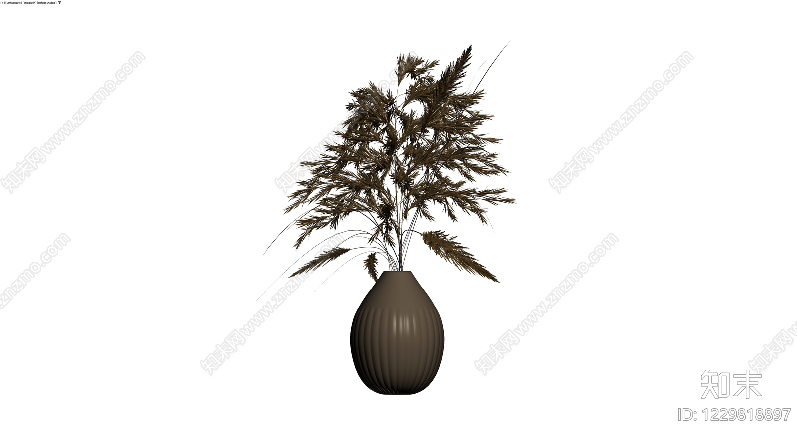 干草盆栽组合3D模型下载【ID:1229818897】