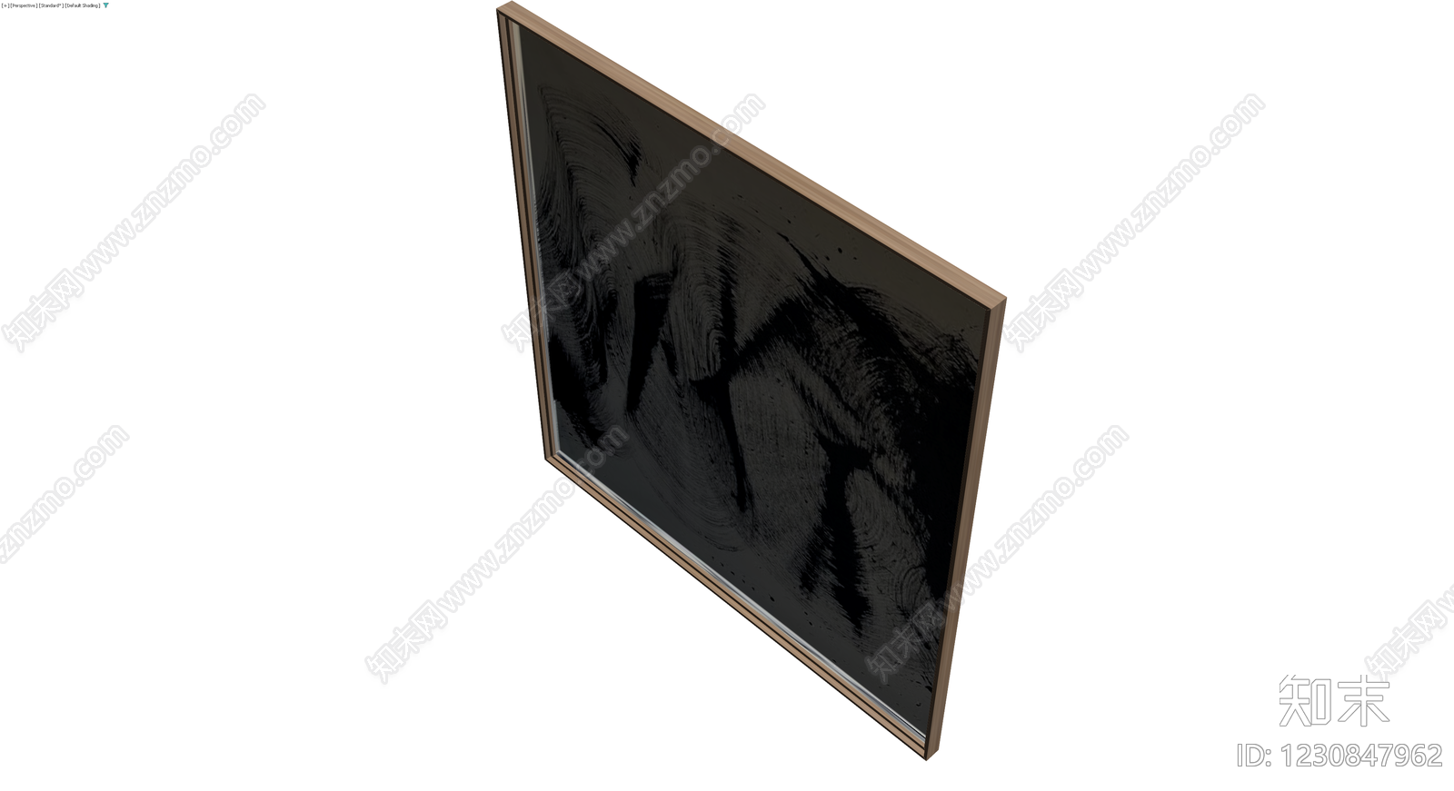 带框抽象装饰画3D模型下载【ID:1230847962】