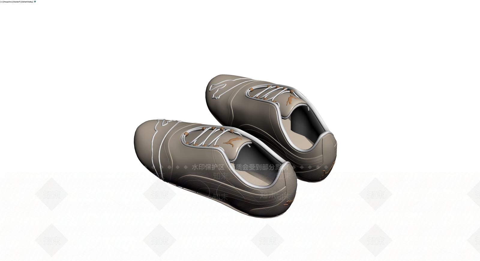 Puma品牌运动鞋灰模3D模型下载【ID:1230153971】