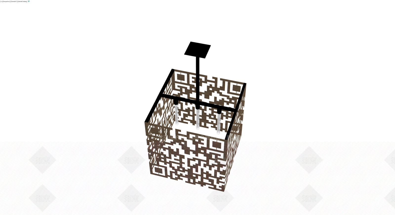 镂空木质装置艺术3D模型下载【ID:1230137143】