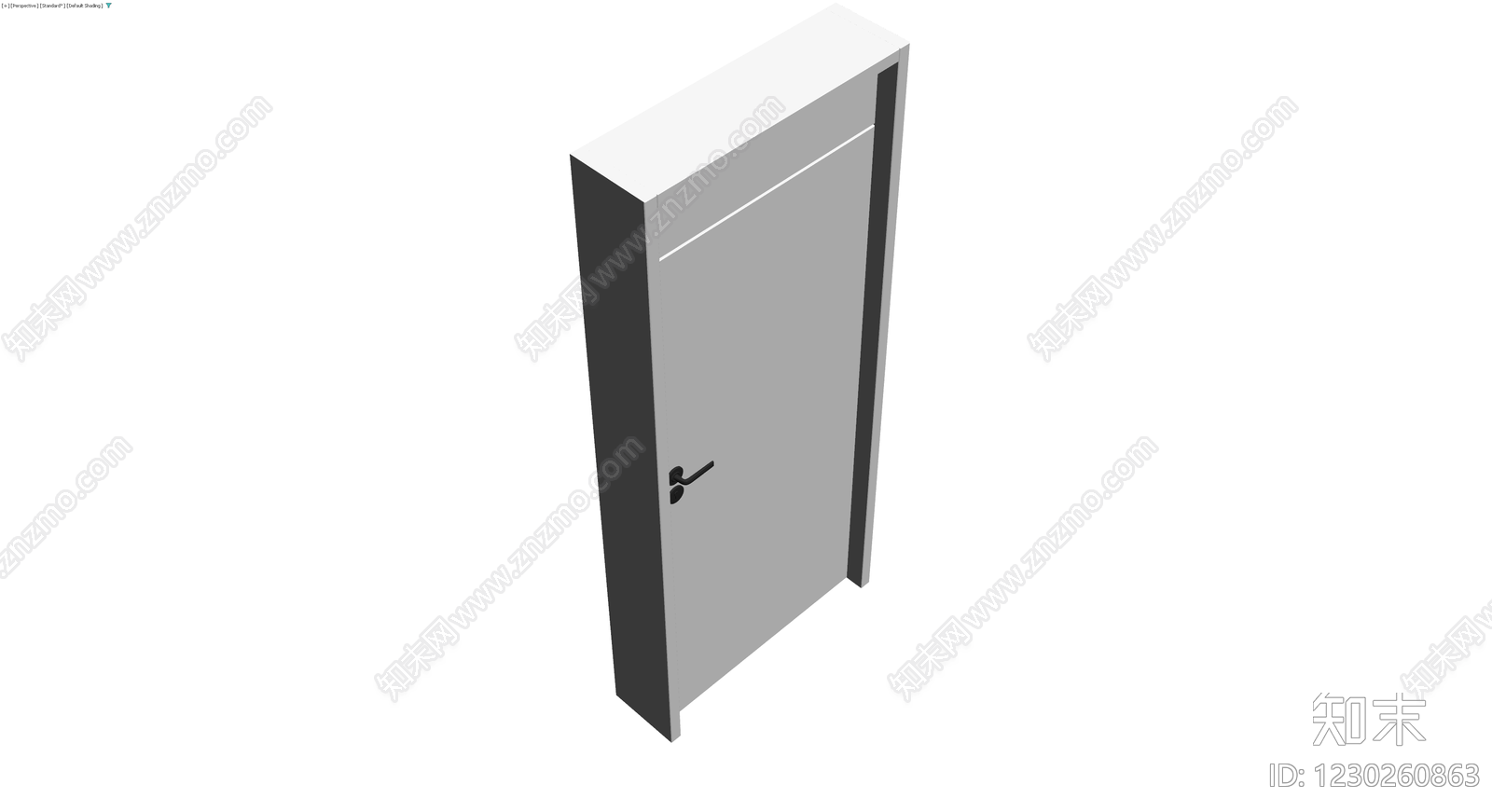 现代简约室内门3D模型下载【ID:1230260863】