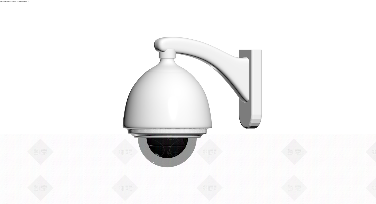 白色半球形壁灯3D模型下载【ID:1230445061】