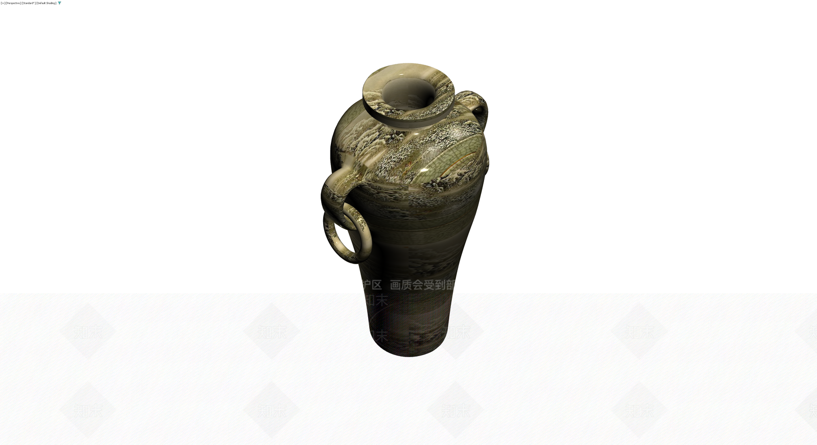 双耳山水纹花瓶3D模型下载【ID:1230657915】