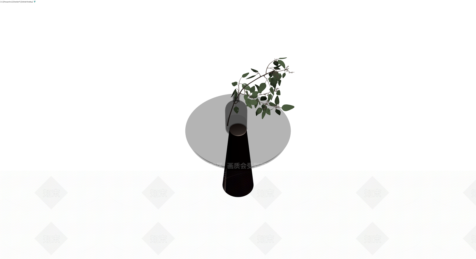 花瓶与植物组合3D模型下载【ID:1230137322】