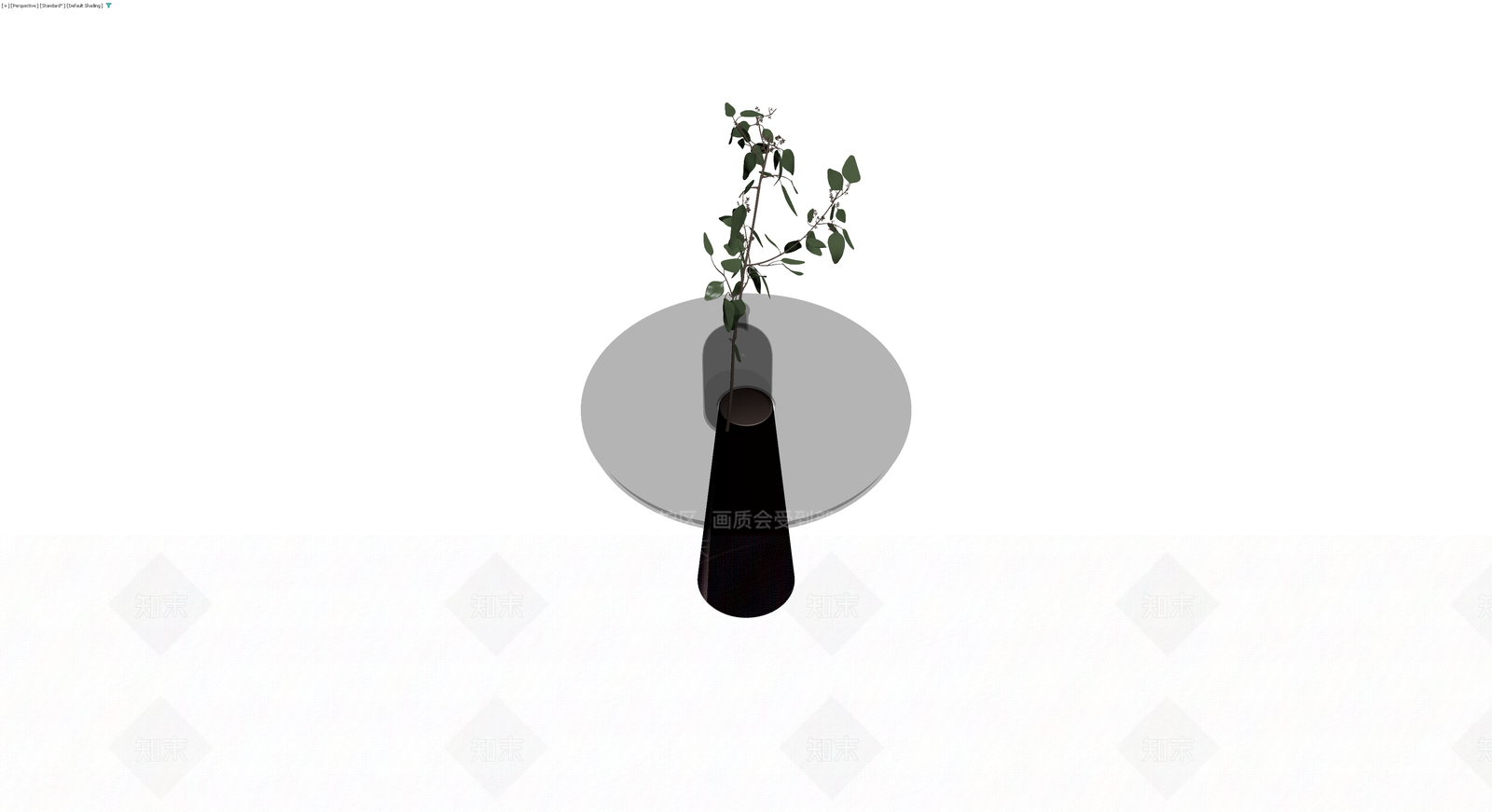 花瓶与植物组合3D模型下载【ID:1230137322】