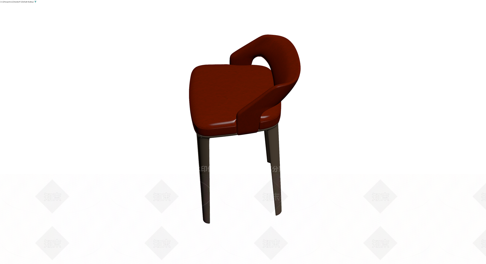 红皮高脚椅模型3D模型下载【ID:1230140394】