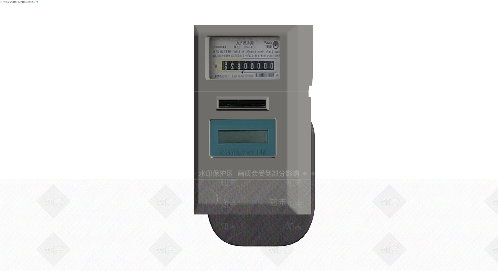 灰模电表计量箱3D模型下载【ID:1230751899】