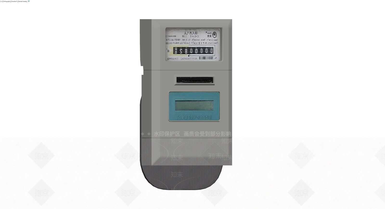 灰模电表计量箱3D模型下载【ID:1230751899】