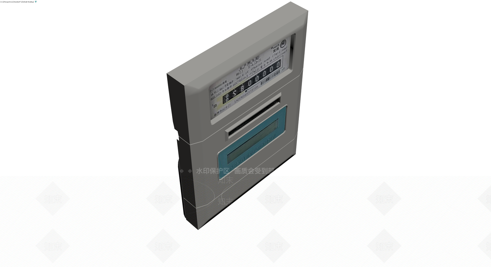 灰模电表计量箱3D模型下载【ID:1230751899】