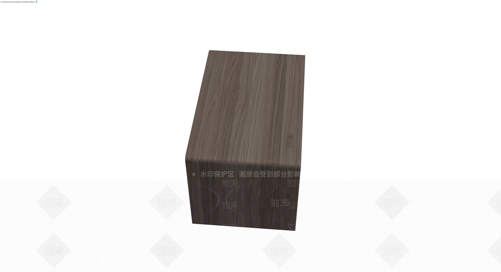 现代胡桃木床头柜3D模型下载【ID:1229886363】
