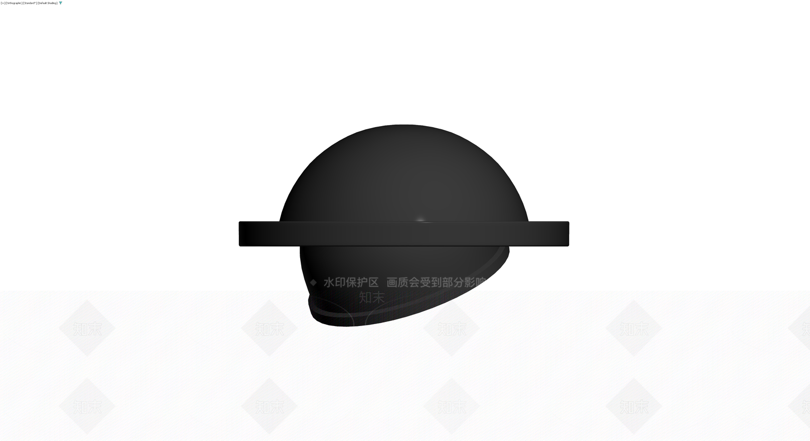 黑色半球体底座3D模型下载【ID:1230656182】