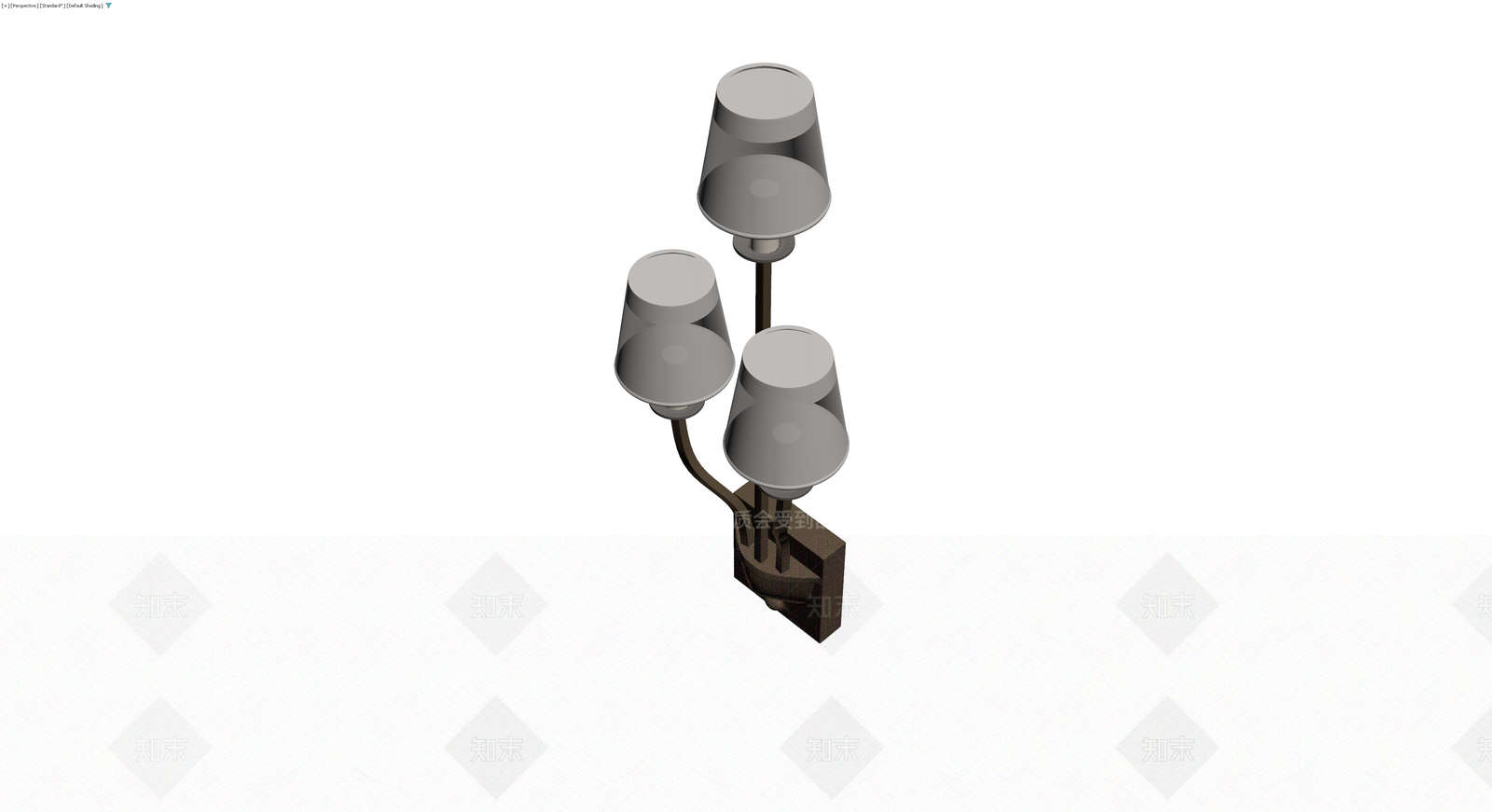 三头壁灯模型3D模型下载【ID:1230587821】