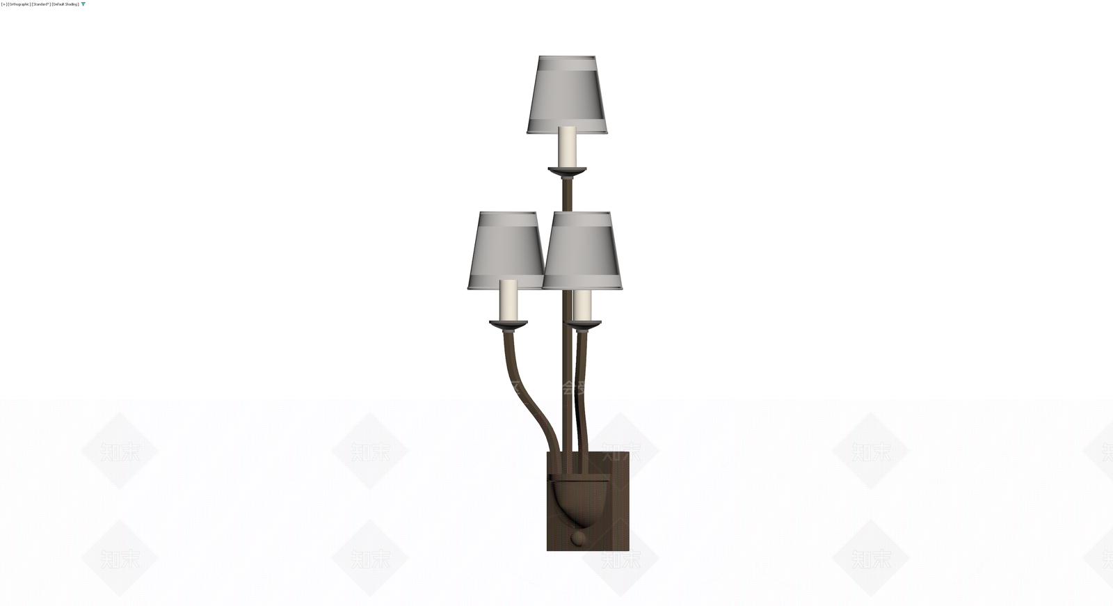 三头壁灯模型3D模型下载【ID:1230587821】
