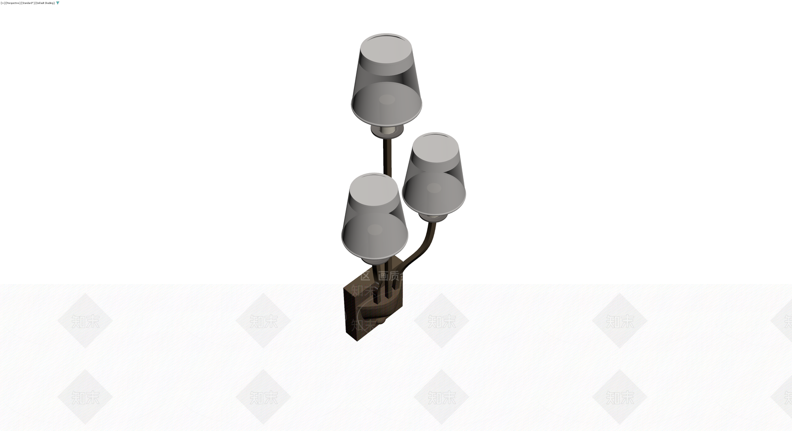 三头壁灯模型3D模型下载【ID:1230587821】