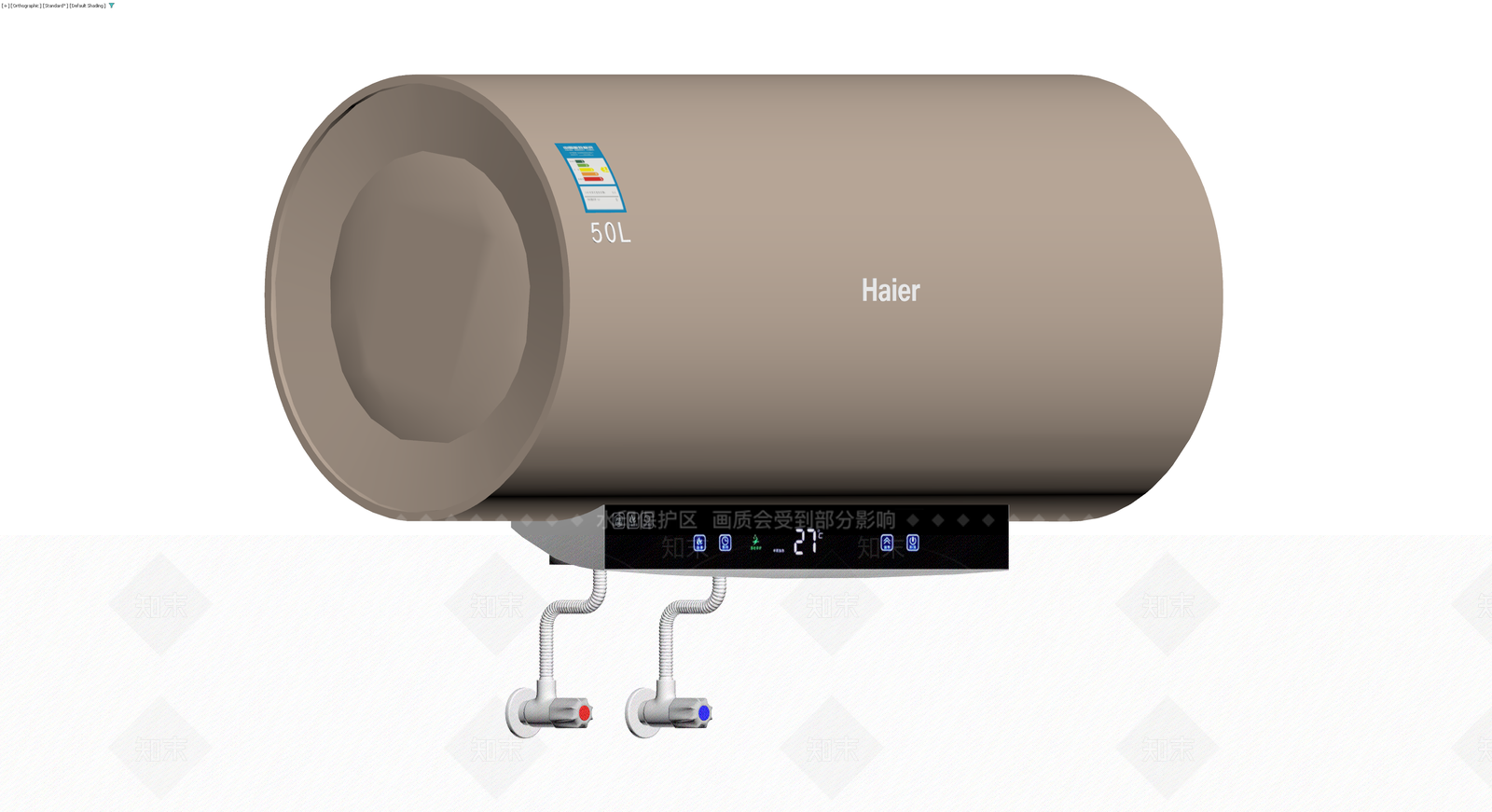 海尔50L电热水器3D模型下载【ID:1229920584】
