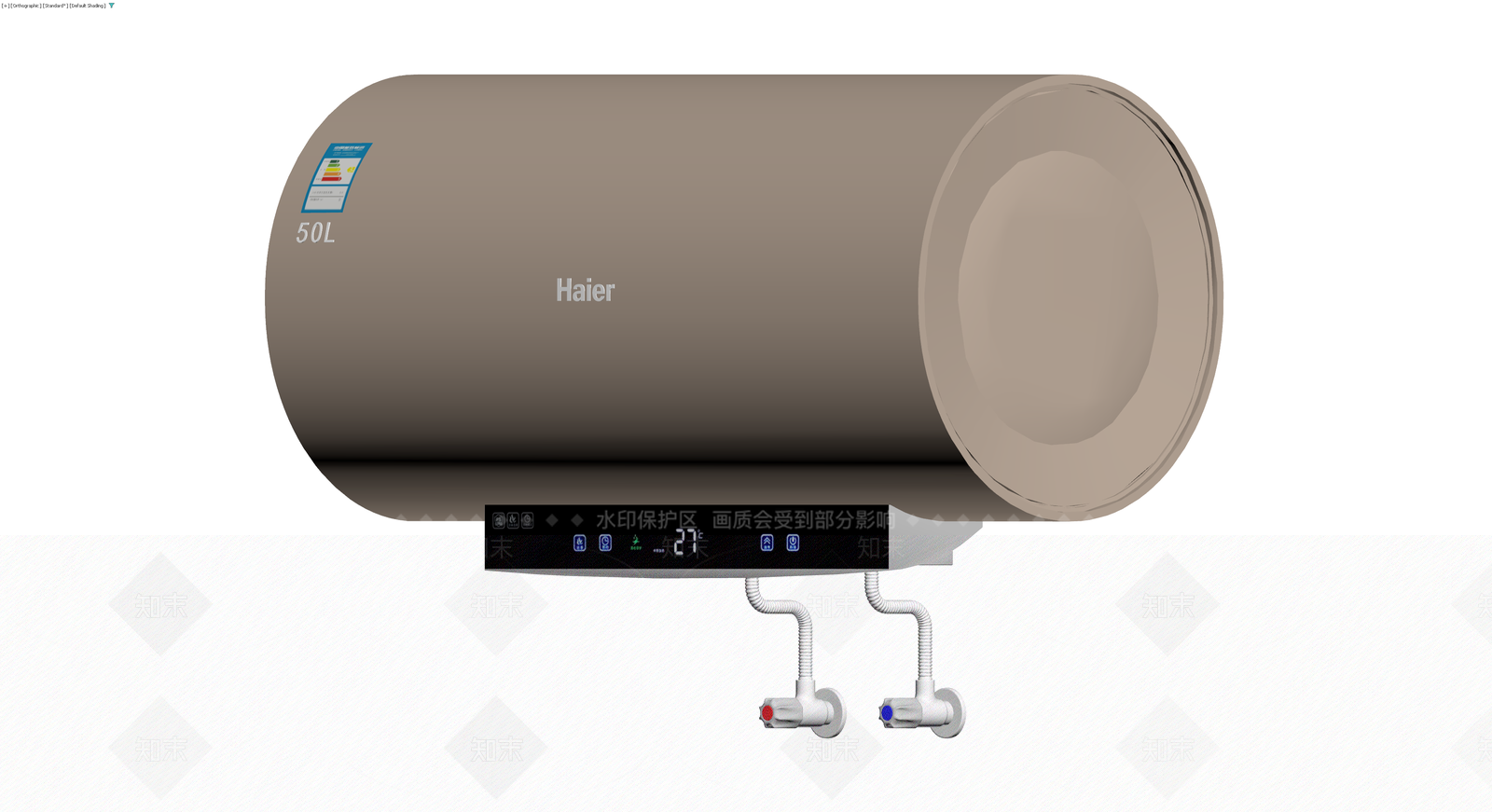海尔50L电热水器3D模型下载【ID:1229920584】