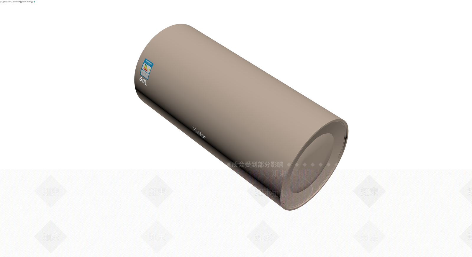 海尔50L电热水器3D模型下载【ID:1229920584】