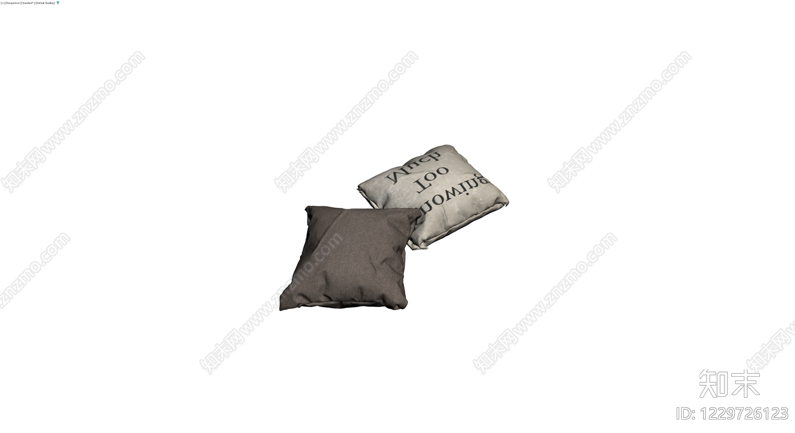 双色抱枕组合模型3D模型下载【ID:1229726123】