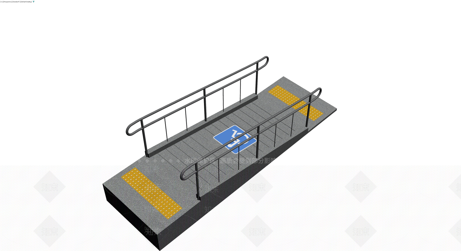 无障碍坡道组件3D模型下载【ID:1230141479】