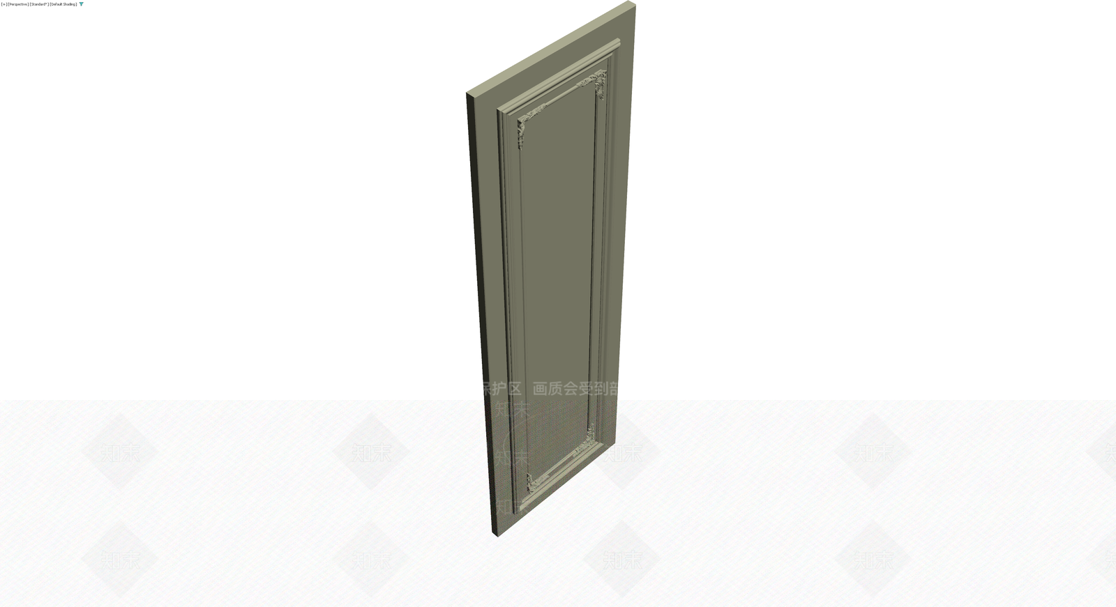 欧式装饰门板3D模型下载【ID:1230686818】