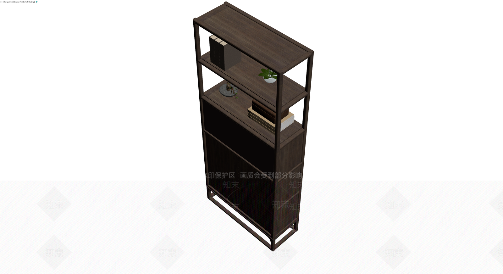 新中式实木置物架3D模型下载【ID:1229647871】