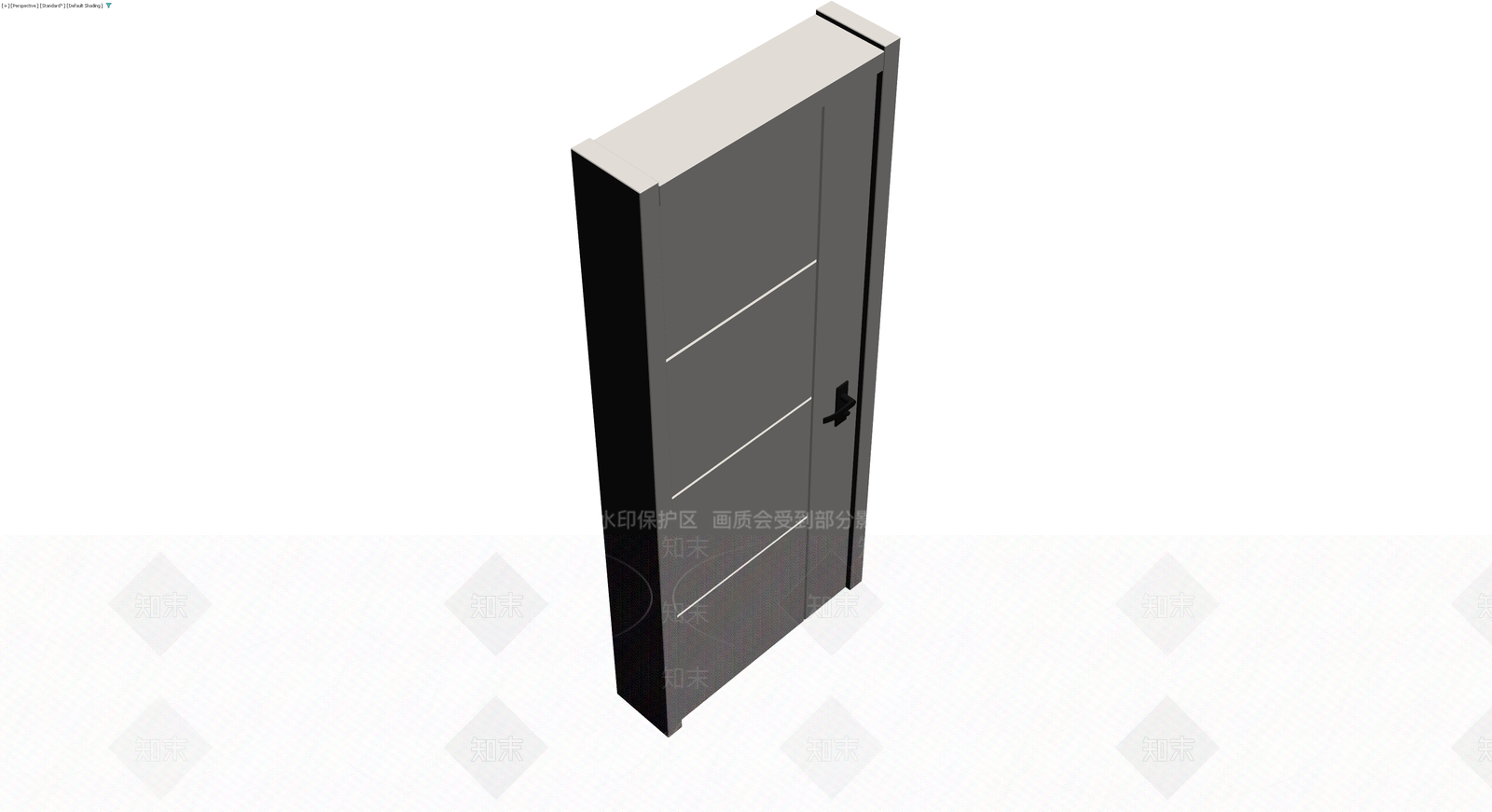 现代风格成品门3D模型下载【ID:1229630484】