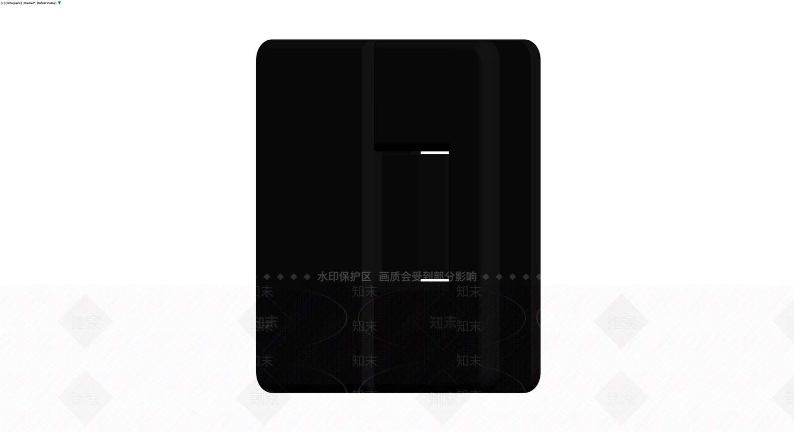 黑色双开门柜体3D模型下载【ID:1230431895】