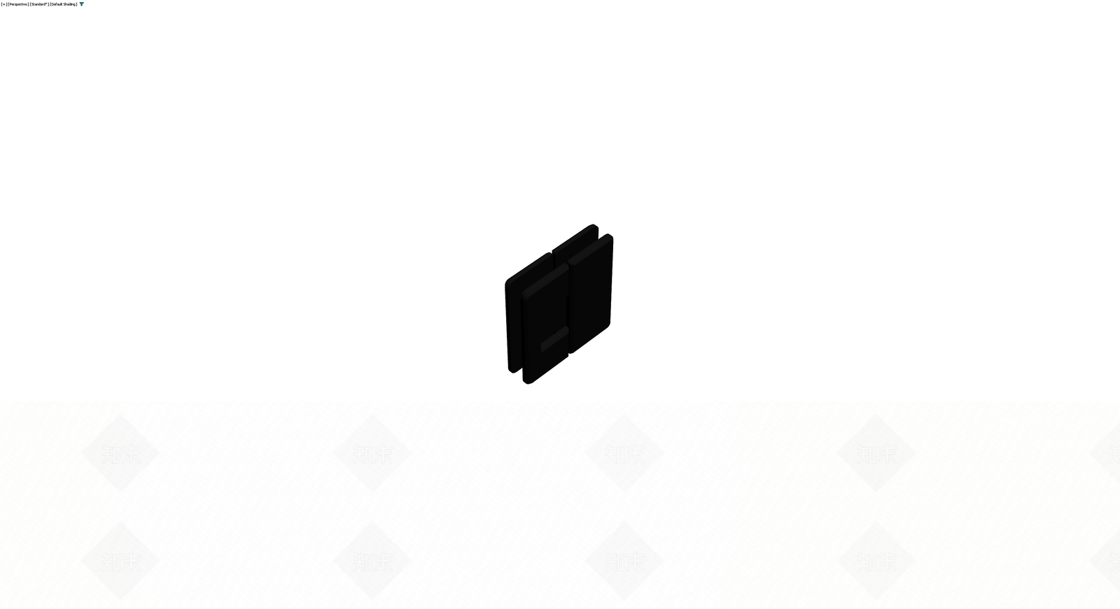 黑色双开门柜体3D模型下载【ID:1230431895】
