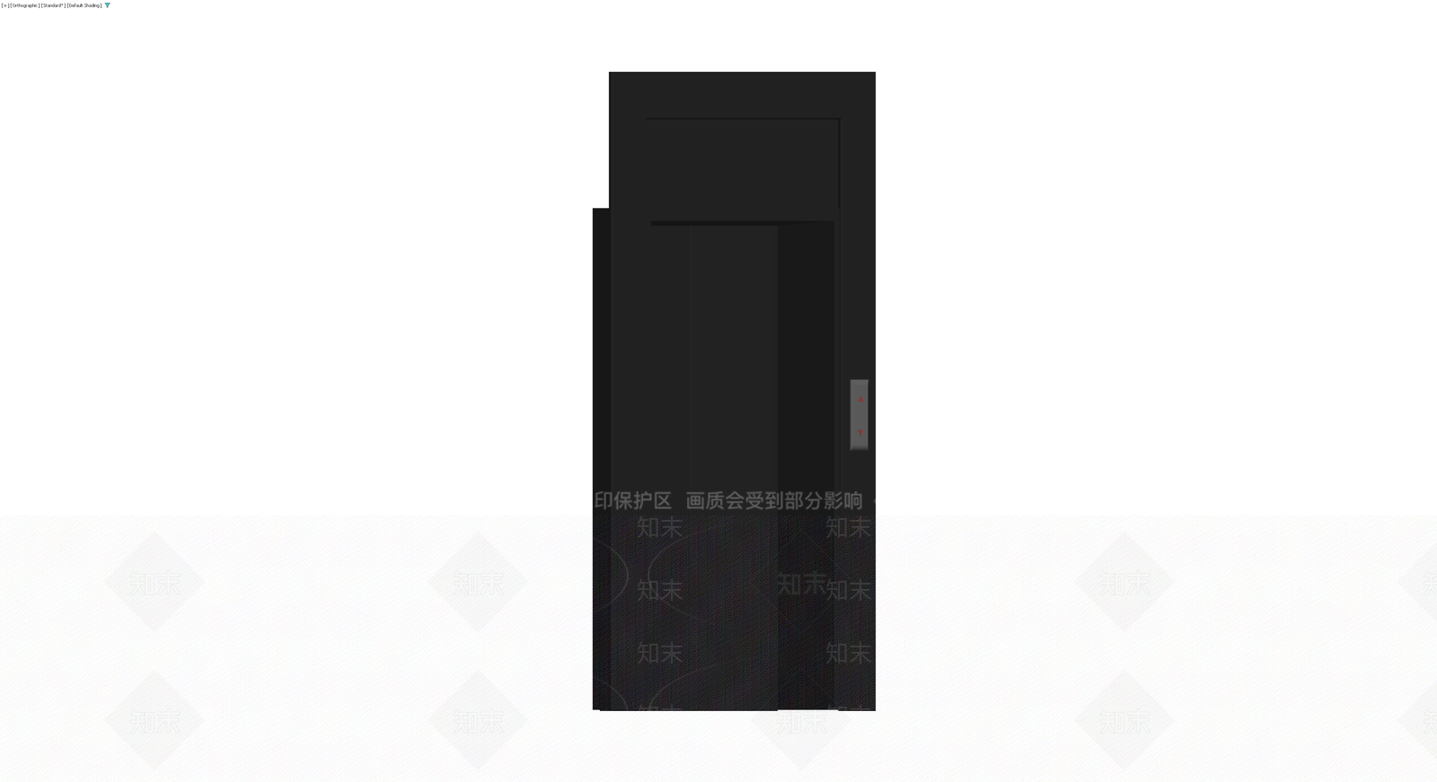 黑色电梯门模型3D模型下载【ID:1230444000】
