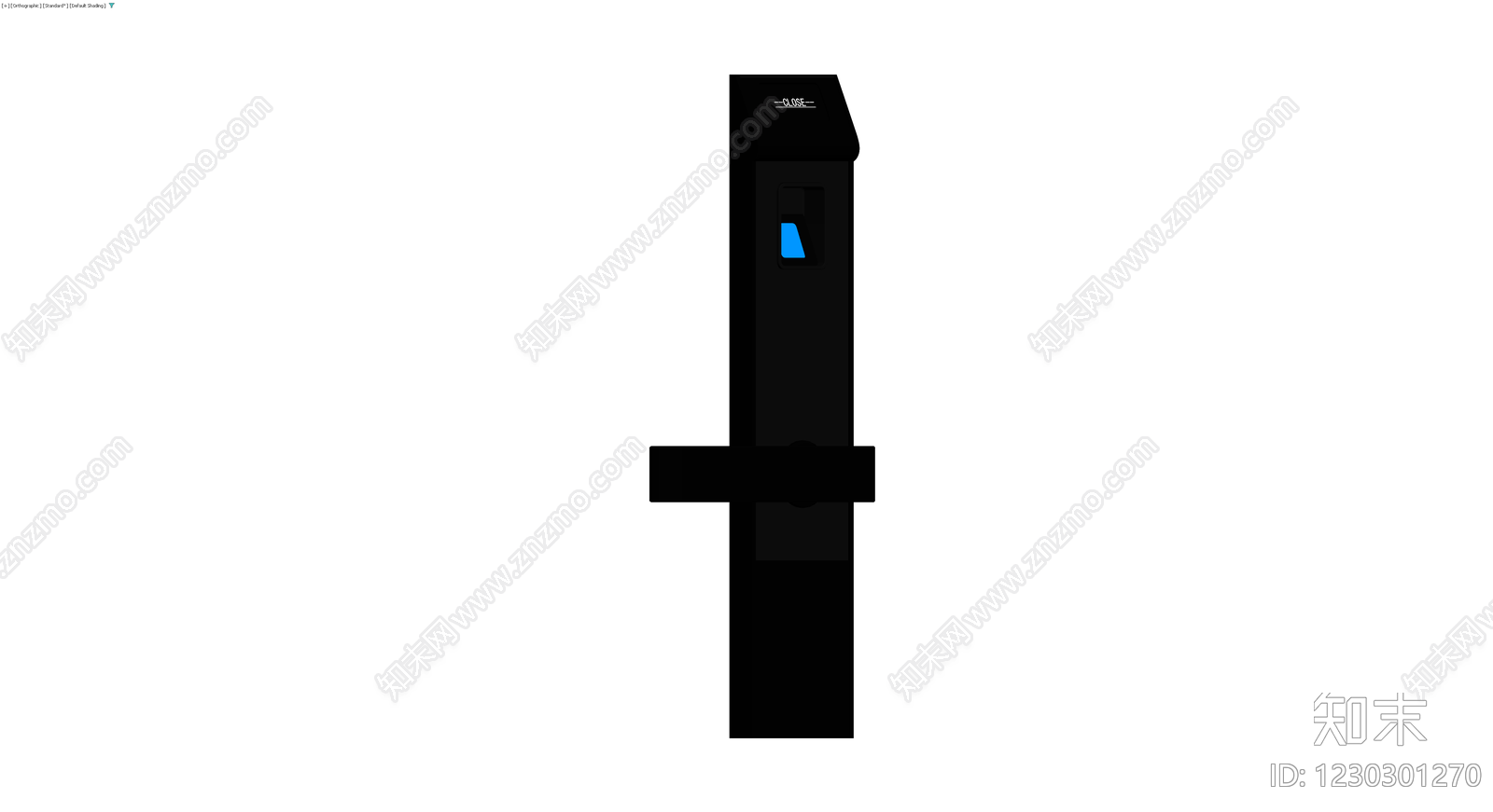 黑色智能门锁模型3D模型下载【ID:1230301270】