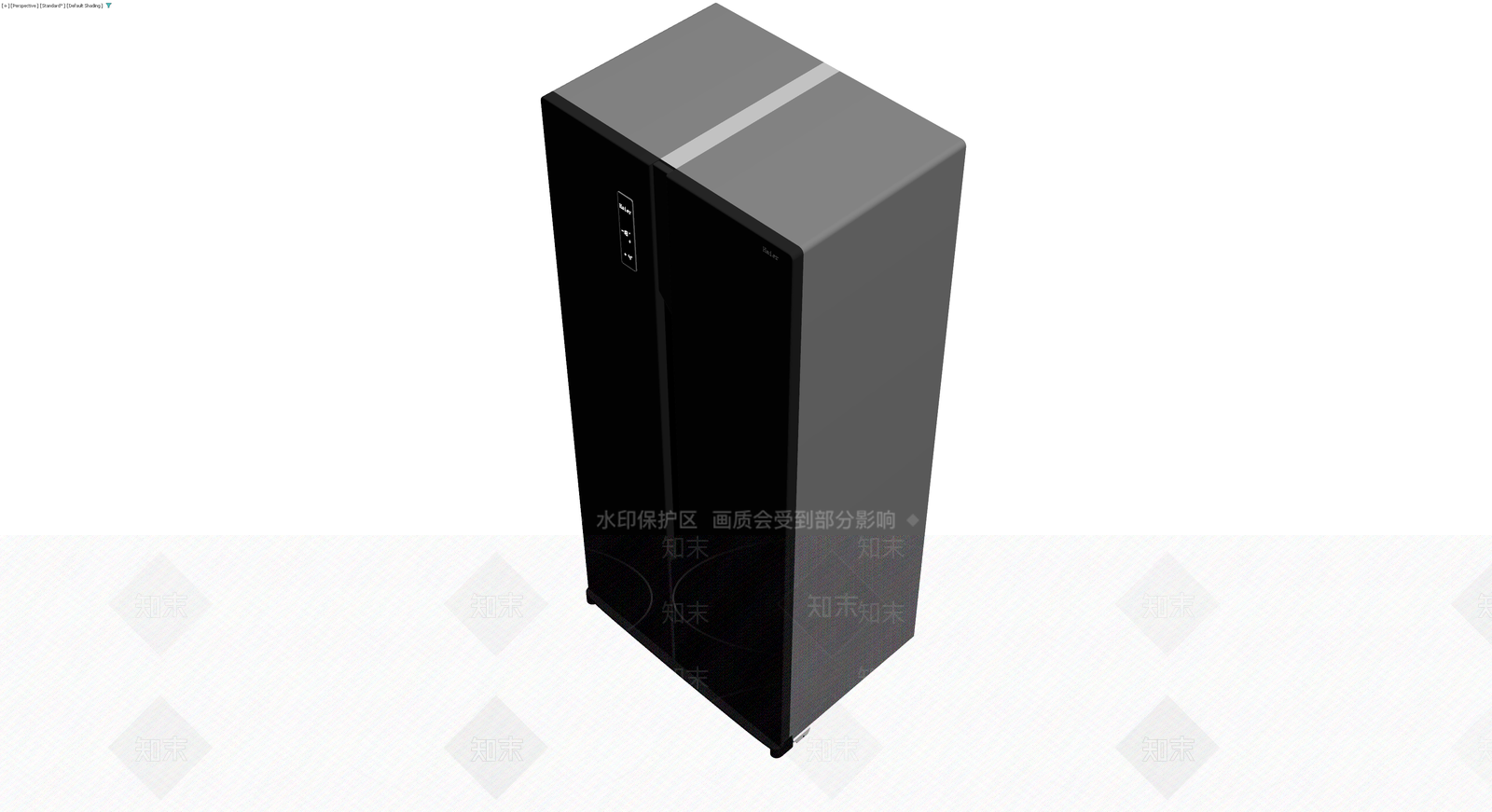 黑色双开门冰箱模型3D模型下载【ID:1230186951】