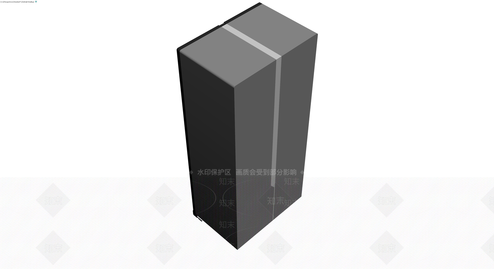 黑色双开门冰箱模型3D模型下载【ID:1230186951】