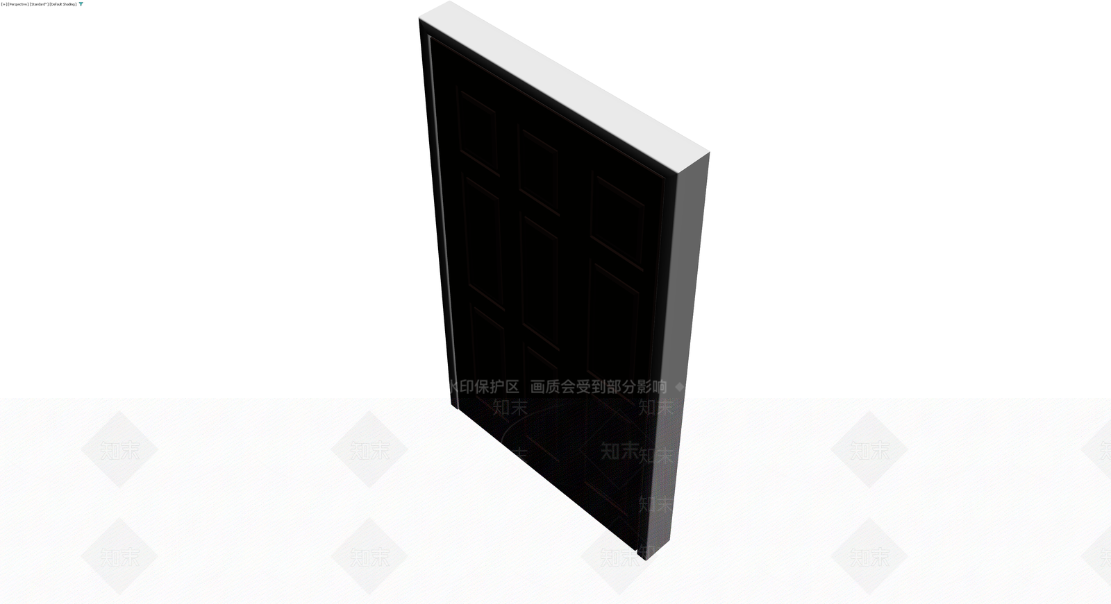 深色九格入户门体3D模型下载【ID:1230386189】