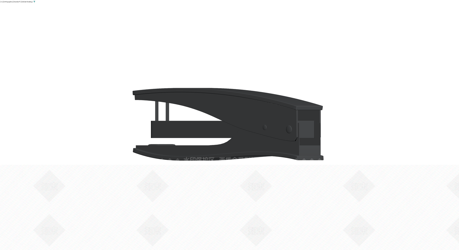黑色办公订书机3D模型下载【ID:1229930818】