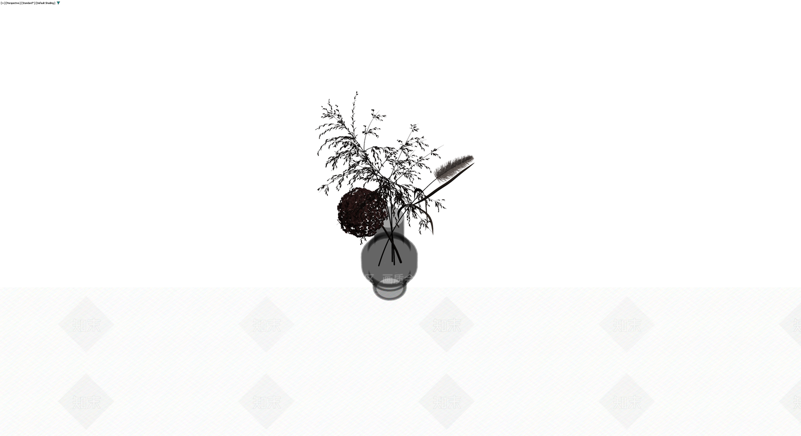 花瓶插花组合3D模型下载【ID:1230674184】