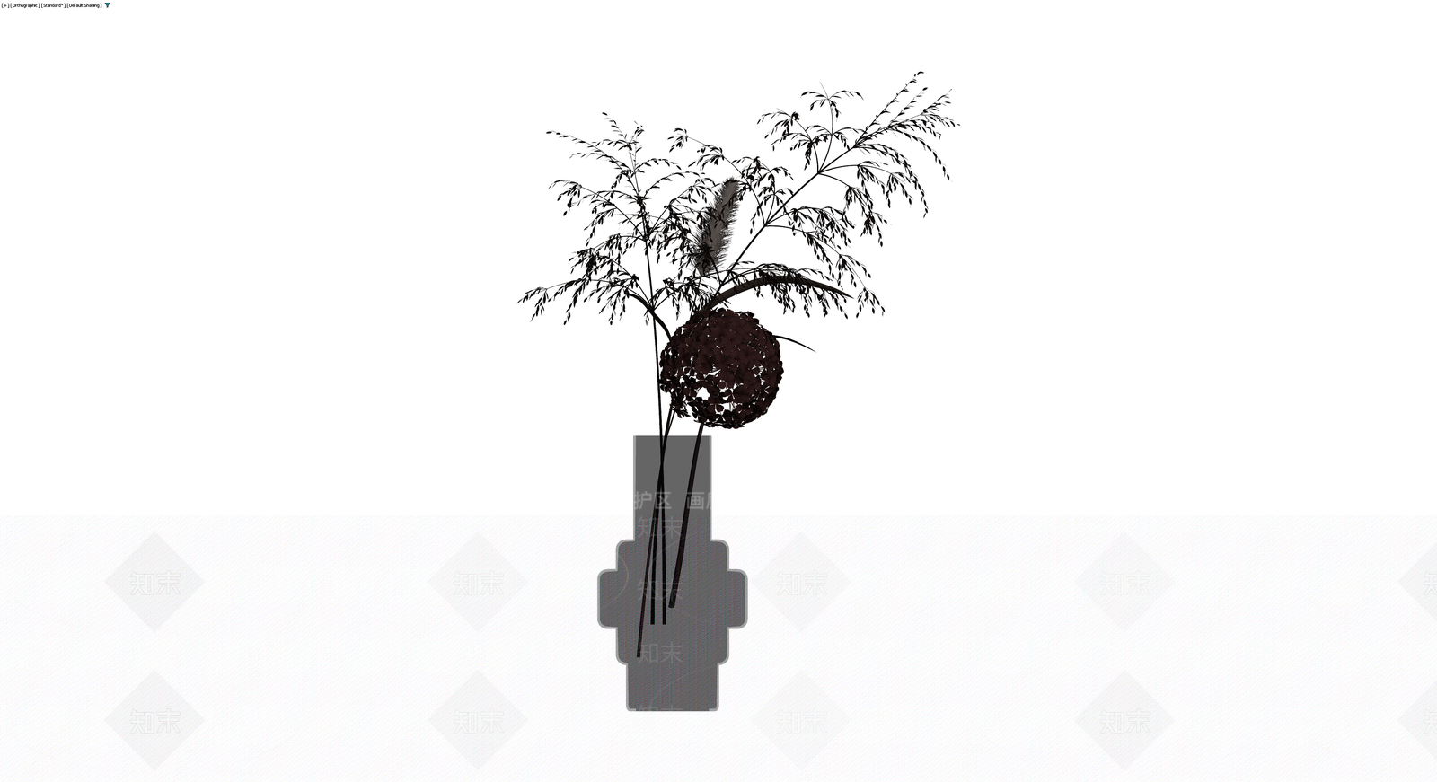 花瓶插花组合3D模型下载【ID:1230674184】