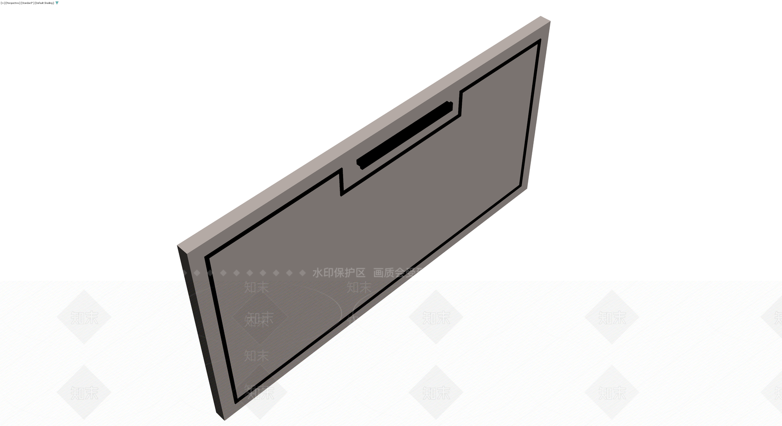 灰色板夹模型3D模型下载【ID:1230412016】