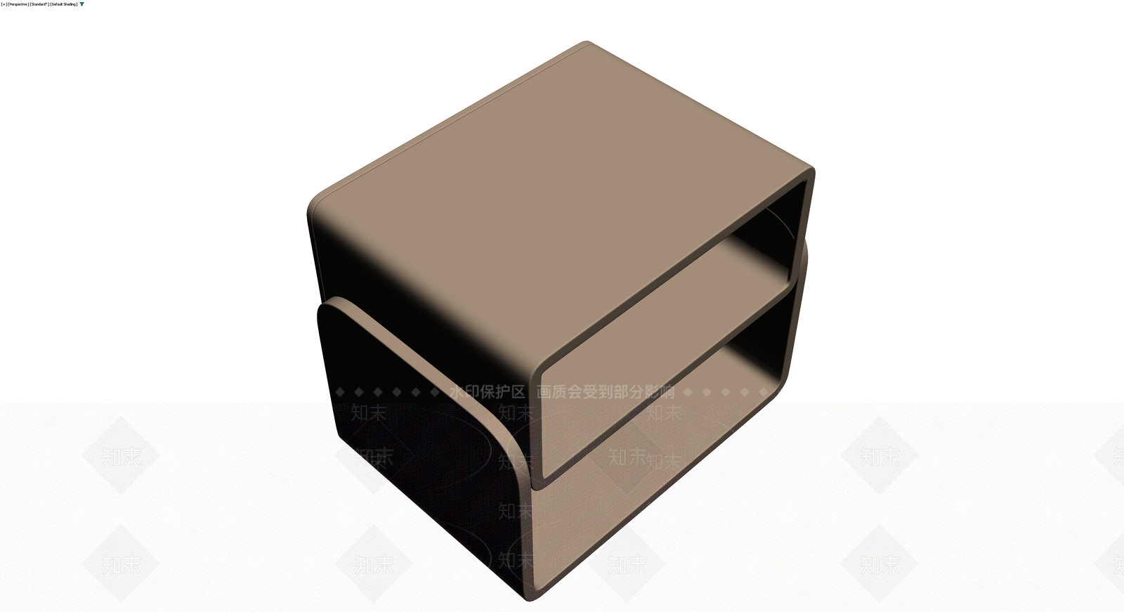 现代风格床头柜3D模型下载【ID:1230378913】