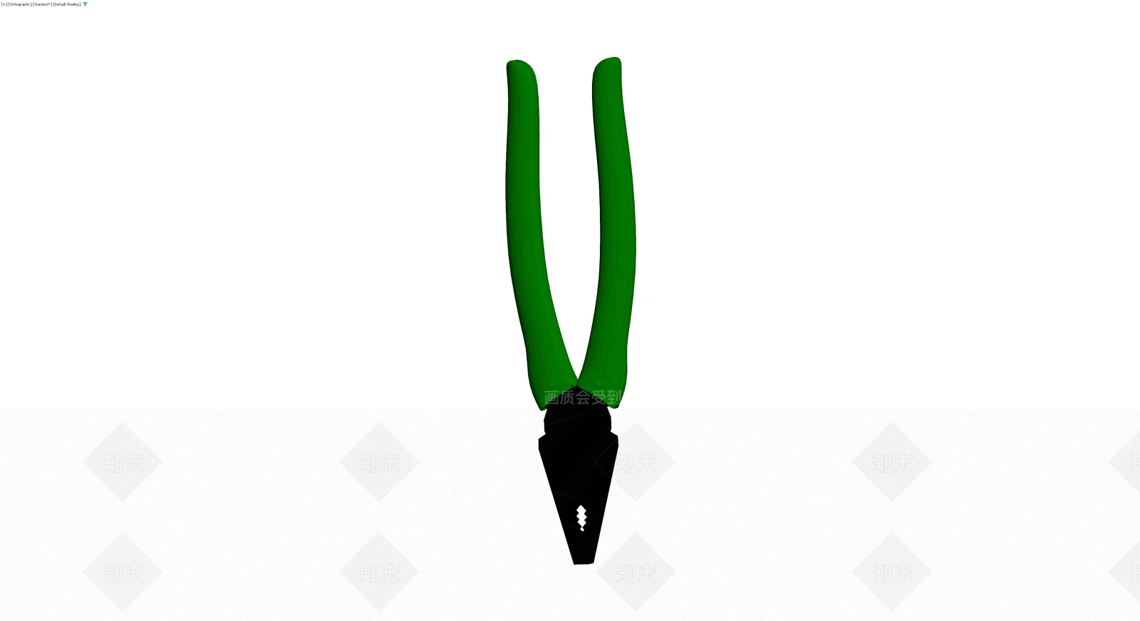 绿色手柄尖嘴钳3D模型下载【ID:1230777095】