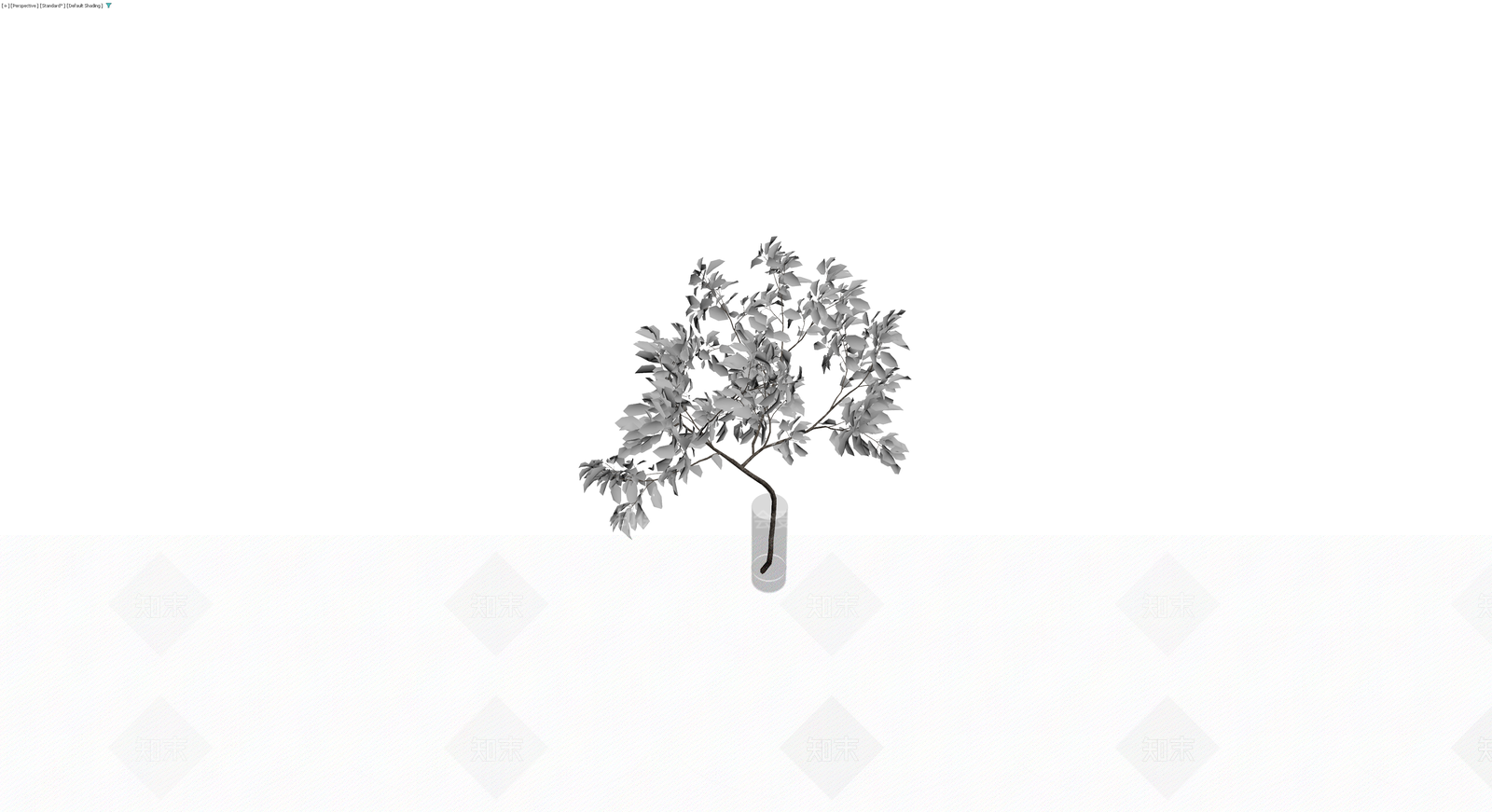 盆栽植物灰模3D模型下载【ID:1230409000】