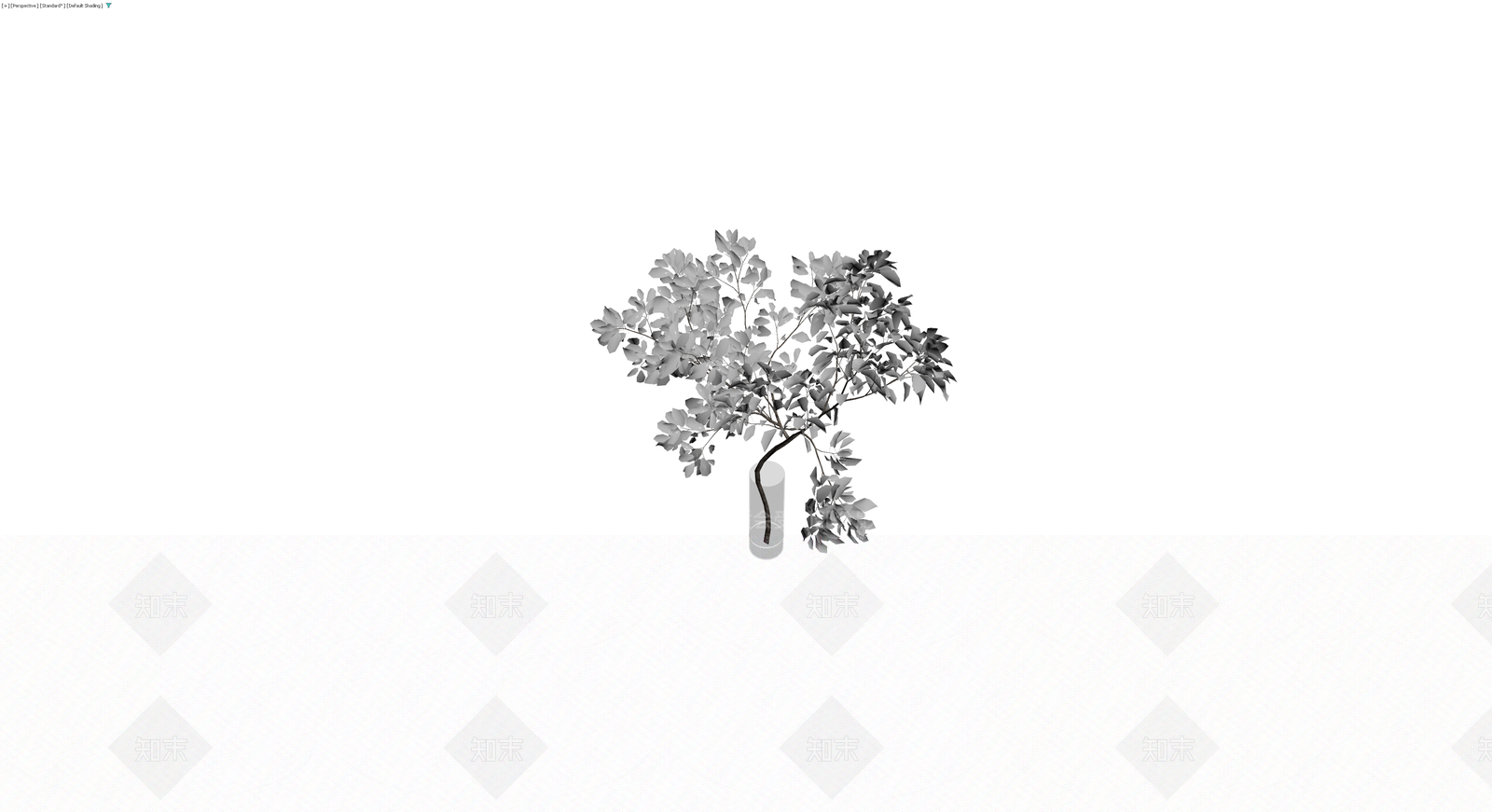 盆栽植物灰模3D模型下载【ID:1230409000】