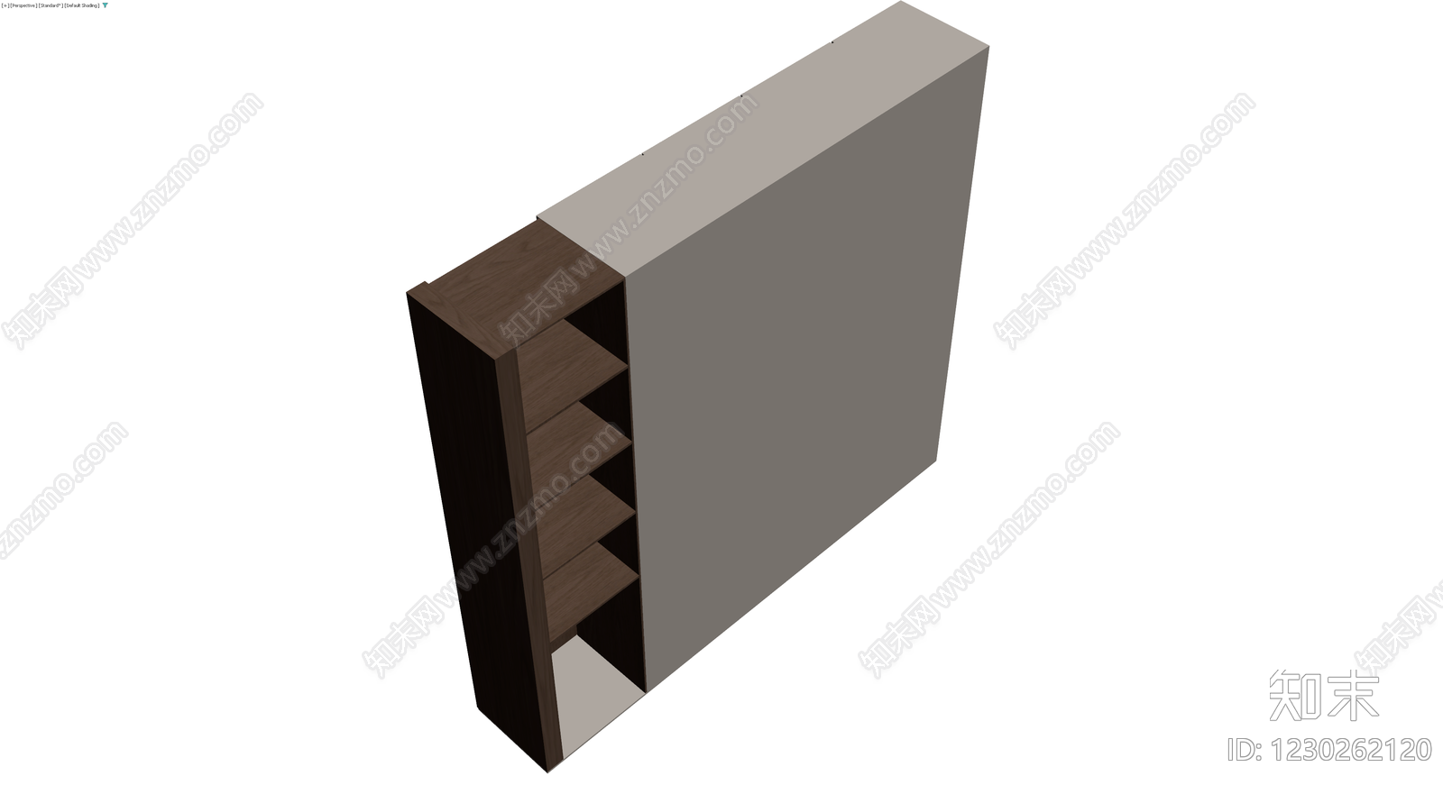 双拼配色收纳柜3D模型下载【ID:1230262120】