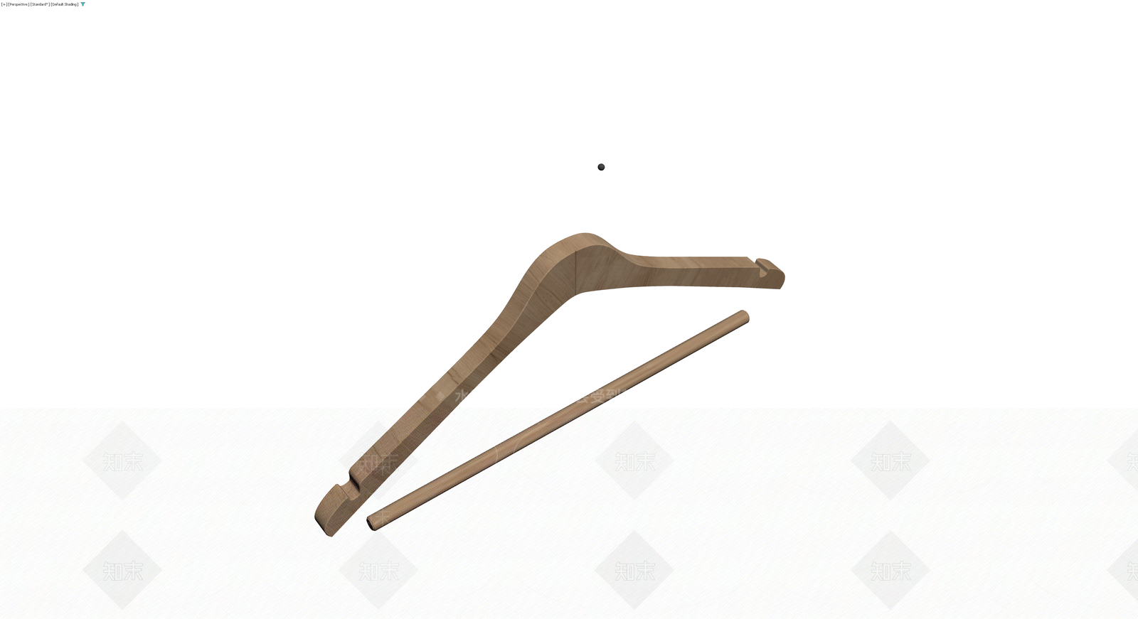 木质衣架组件3D模型下载【ID:1230353958】