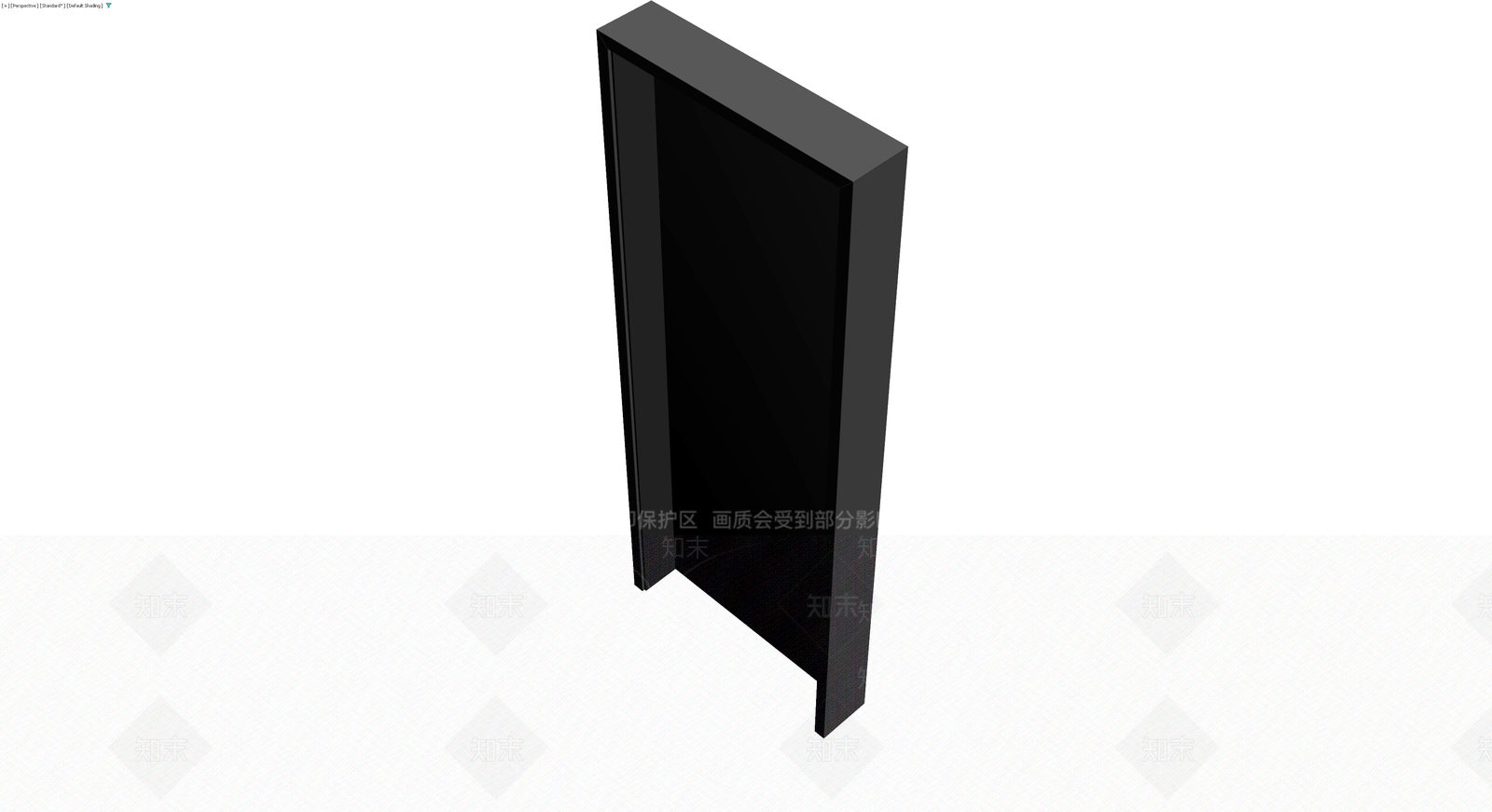 深灰单扇成品门体3D模型下载【ID:1230353666】