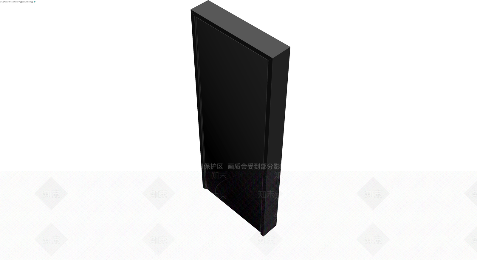 深灰单扇成品门体3D模型下载【ID:1230353666】