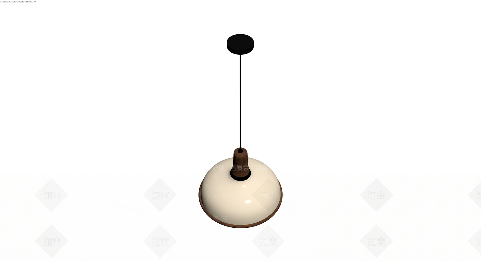 木质玻璃吊灯3D模型下载【ID:1230692679】